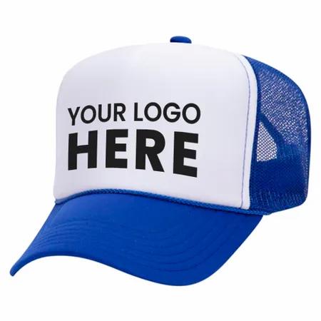 Otto 39-165 5-Panel High Crown Foam Trucker Hats - White Front Colours - Imprint Now - AUS