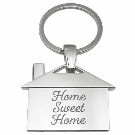 House-Shaped Metal Keychain - Imprint Now - AUS