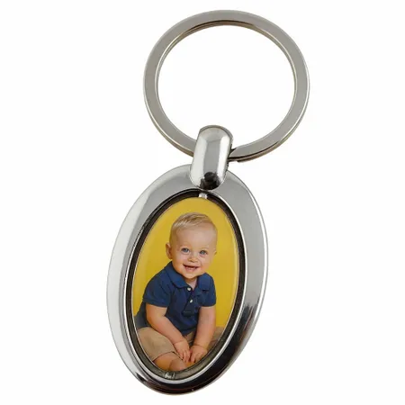 Spinning Oval Metal Keychain - Imprint Now - AUS