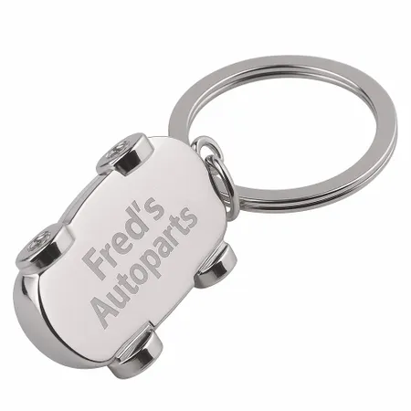 Intricate Car-shaped Metal Keychain - Imprint Now - AUS