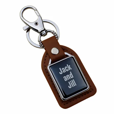 Premium Leather & Metal Keychain - Imprint Now - AUS