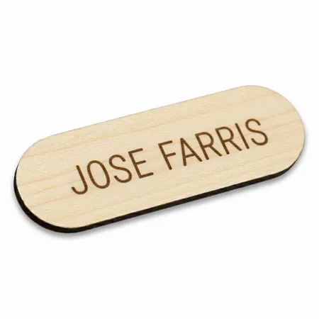 Wooden Name Badges - Imprint Now - AUS