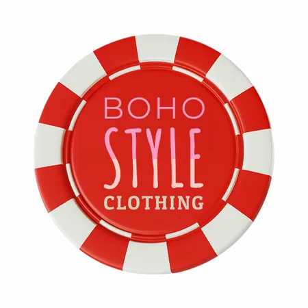 8 Stripe Custom Poker Chips - Inlay - Imprint Now - AUS