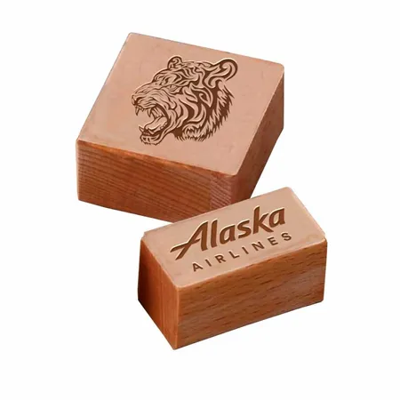 Rectangle Wood Rubber Stamps - Imprint Now - AUS