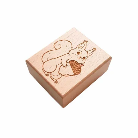 Square Wood Rubber Stamps - Imprint Now - AUS