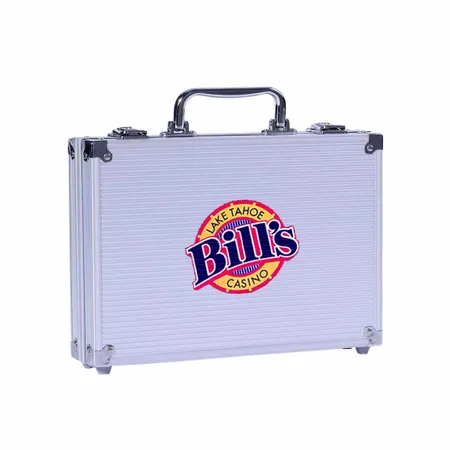 100ct Aluminium Poker Chip Cases - Imprint Now - AUS