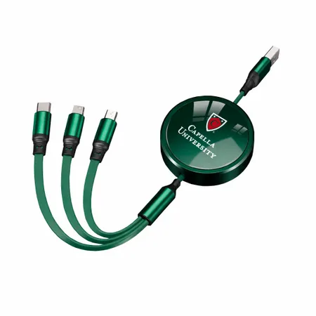 Soft Silicone 3-in-1 Charging Cables - Imprint Now - AUS