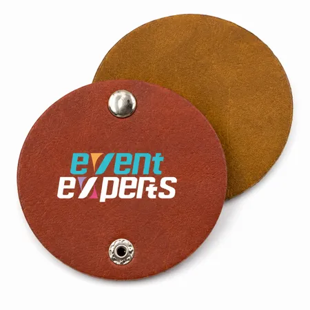 Round PU Leather Cable Organisers - Imprint Now - AUS