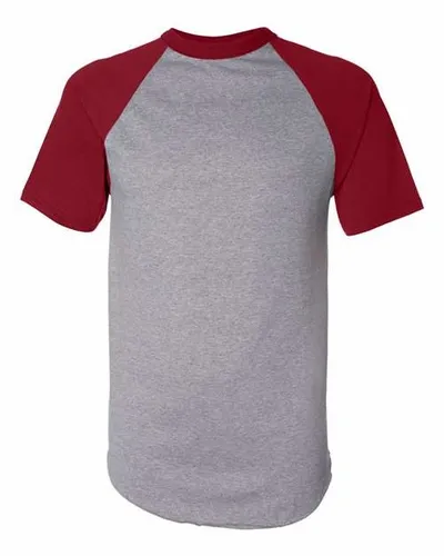 Athletic Heather/ Red