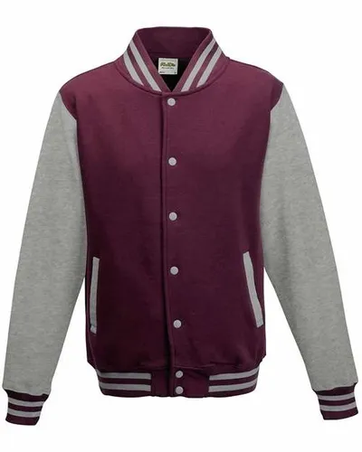 Burgundy/ Heather Grey