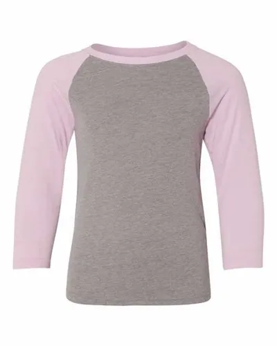 Lilac Sleeves/ Dark Heather Grey Body