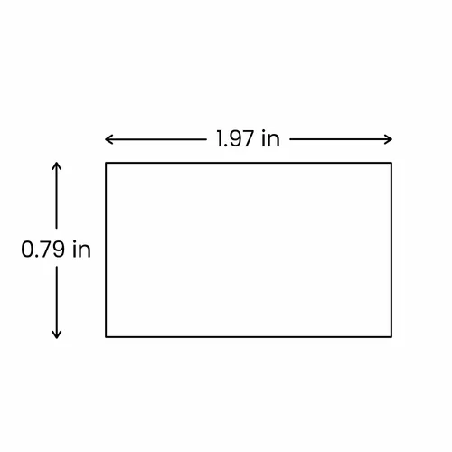 2 x 5 cm