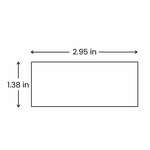 3.5 x 7.5 cm