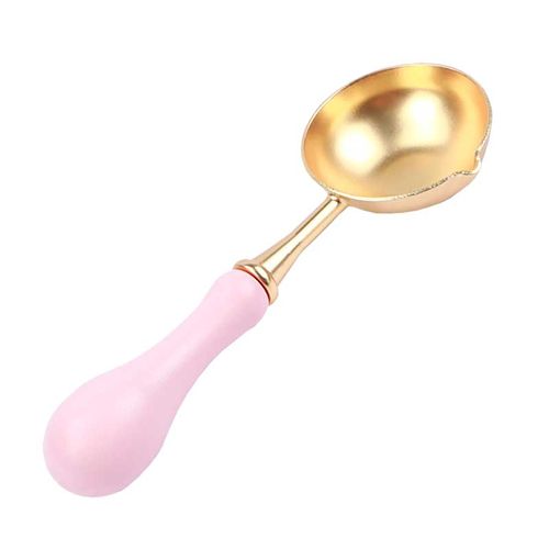 Pink Handle Wax Seal Spoon