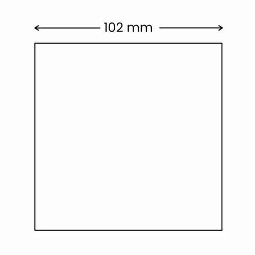 102 x 102 mm
