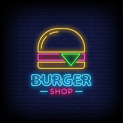 Burger Shop Neon Sign - Imprint Now - AUS