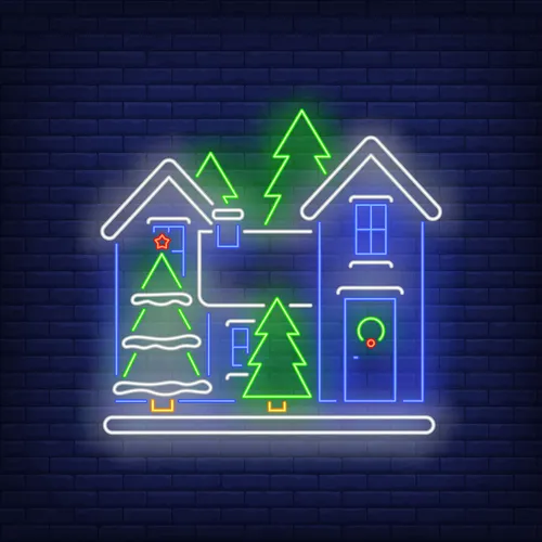 Christmas House Neon Sign - Imprint Now - AUS