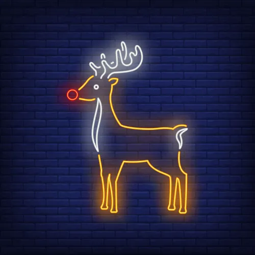 Cute Reindeer Neon Sign - Imprint Now - AUS