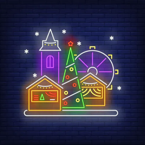Christmas Fun Fair Neon Sign - Imprint Now - AUS