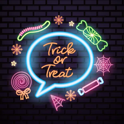Cutie Trick Or Treat Neon Sign - Imprint Now - AUS