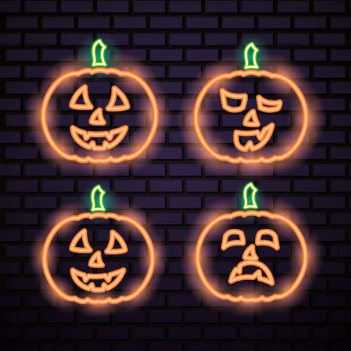 Orange Pumpkin Neon Sign - Imprint Now - AUS