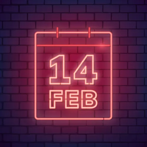 Valentine's Day Date Neon Sign - Imprint Now - AUS