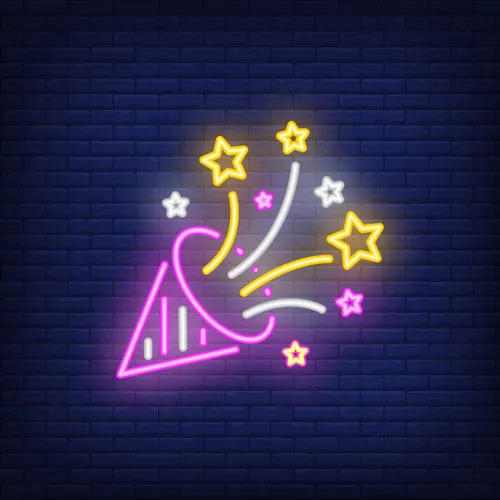 Party Hat Neon Sign - Imprint Now - AUS