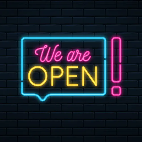 We Are Open Neon Sign - Imprint Now - AUS