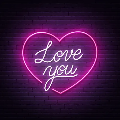 Pink Love You Neon Sign - Imprint Now - AUS
