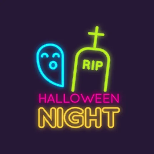 RIP Ghost Halloween Night Neon Sign - Imprint Now - AUS