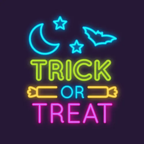 Trick Or Treat Neon Sign - Imprint Now - AUS
