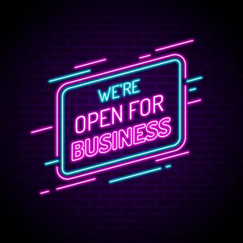 Open For Business Neon Sign - Imprint Now - AUS