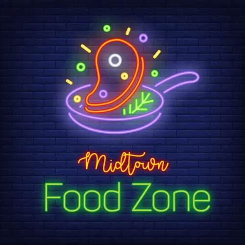 Midtown Food Zone Neon Sign - Imprint Now - AUS