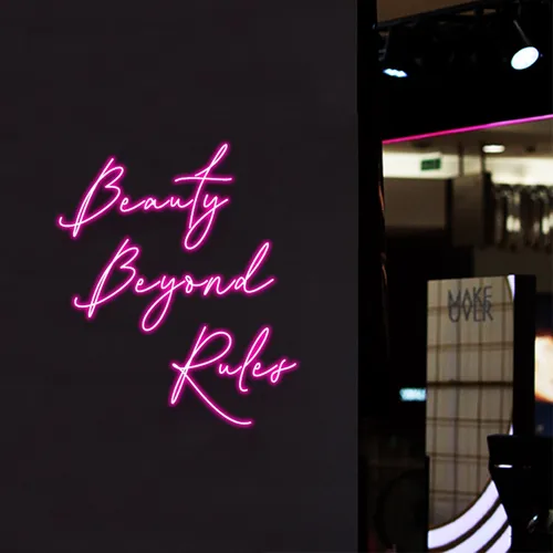 Beauty Beyond Rules Neon Sign - Imprint Now - AUS