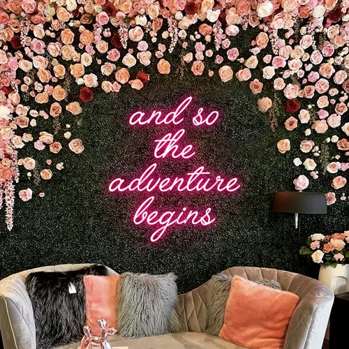 And So The Adventure Begins Neon Sign - Imprint Now - AUS