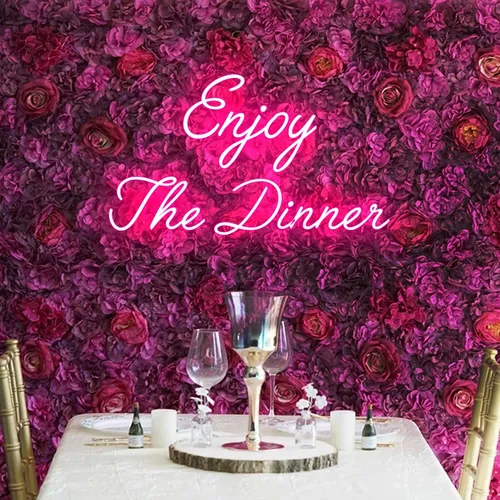 Enjoy The Dinner Neon Sign - Imprint Now - AUS