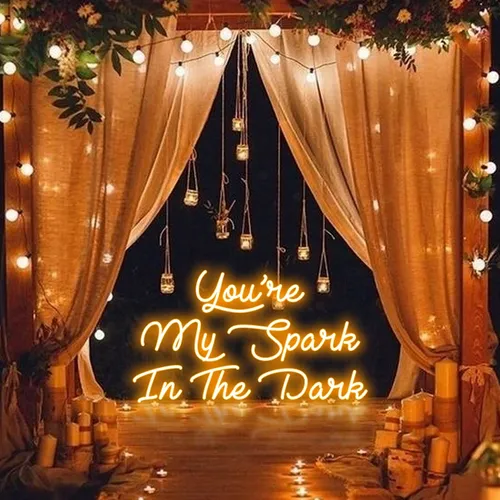 You Are My Spark in The Dark Neon Sign - Imprint Now - AUS