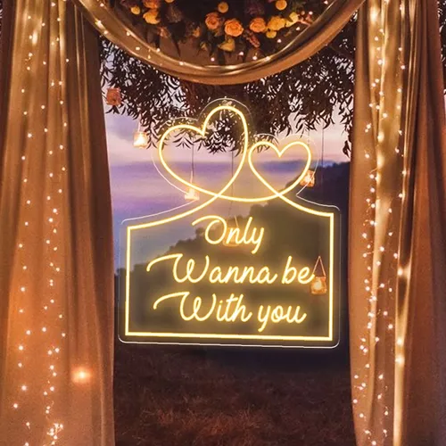 Only Wanna Be With You Neon Sign - Imprint Now - AUS