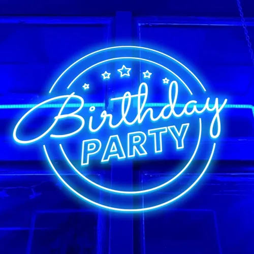 Birthday Party Blue Neon Sign - Imprint Now - AUS