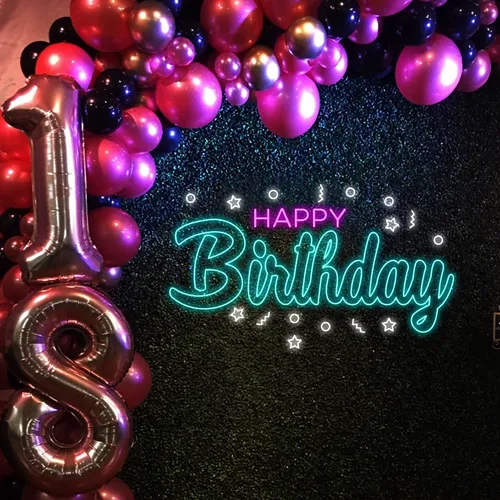 Cool Happy Birthday Neon Sign - Imprint Now - AUS