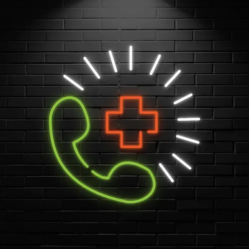 Emergency Call Neon Sign - Imprint Now - AUS
