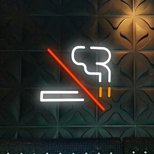 No Smoking Simple Neon Sign - Imprint Now - AUS