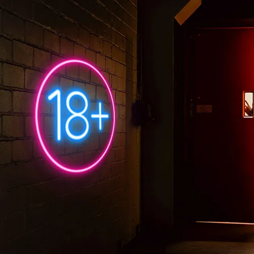 Eighteen Plus Neon Sign - Imprint Now - AUS