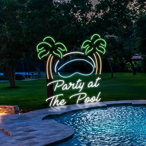 Party At The Pool Neon Sign - Imprint Now - AUS