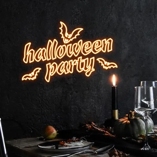 Halloween Night Typography Neon Sign - Imprint Now - AUS