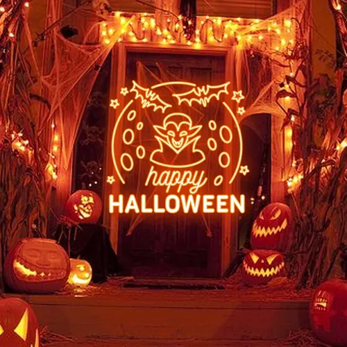 Happy Halloween Dracula Neon Sign - Imprint Now - AUS