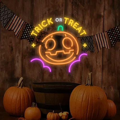 Trick or Treat Neon Sign - Imprint Now - AUS