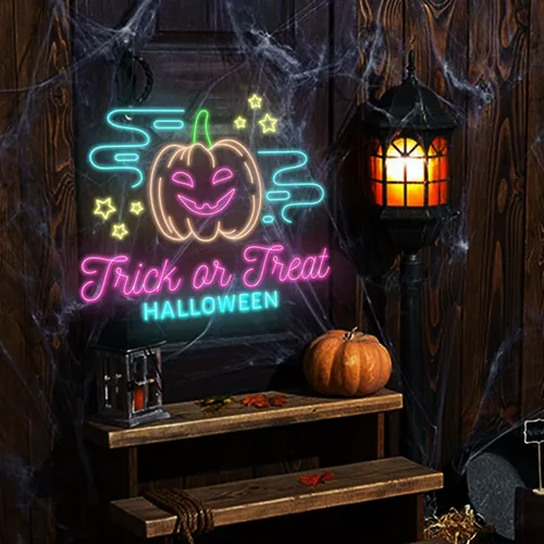 Trick or Treat Halloween Neon Sign - Imprint Now - AUS