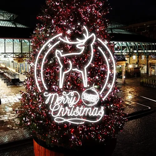 Merry Christmas Deer Head-Up Neon Sign - Imprint Now - AUS