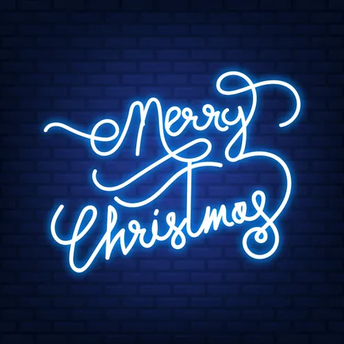 Merry Christmas Handwriting Neon Sign - Imprint Now - AUS